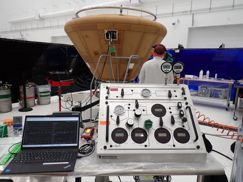 Benchmark Team fueling at launch site with Nyx capsule