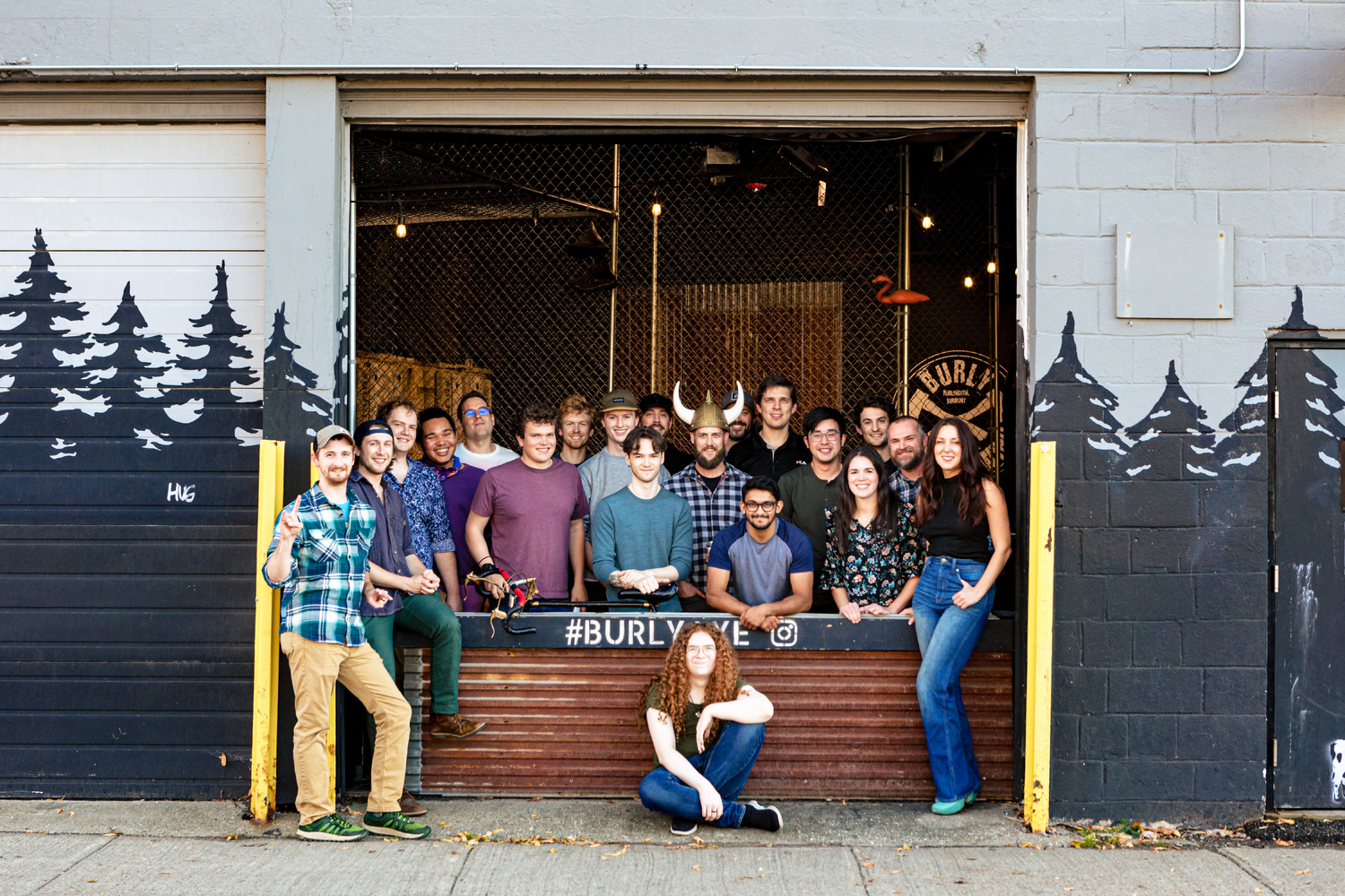 Axe Throwing Group Pic