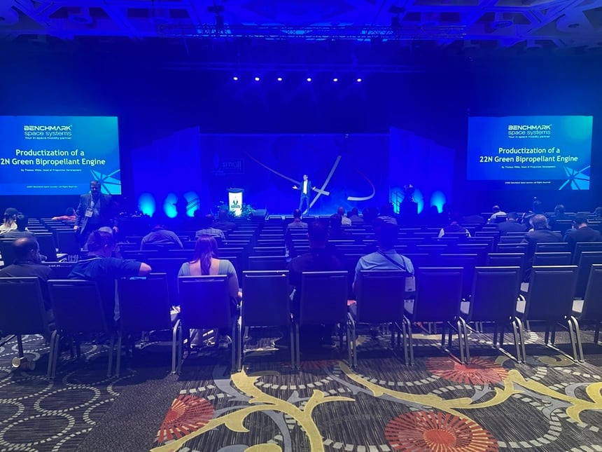 Thomas White at SmallSat Conference 2025