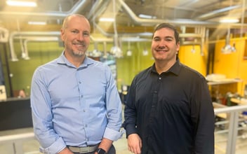 Wes and Ryan at Benchmark's HQ